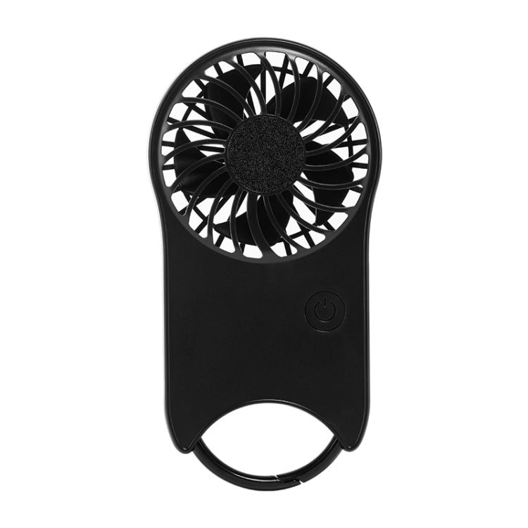 F12 3 Wind Speed Outdoor Summer Cooling Fan Hanging Buckle Mini Handheld Fan(Black) - Electric Fans by PMC TechLife | Online Shopping South Africa | PMC TechLife | Buy Now Pay Later Mobicred
