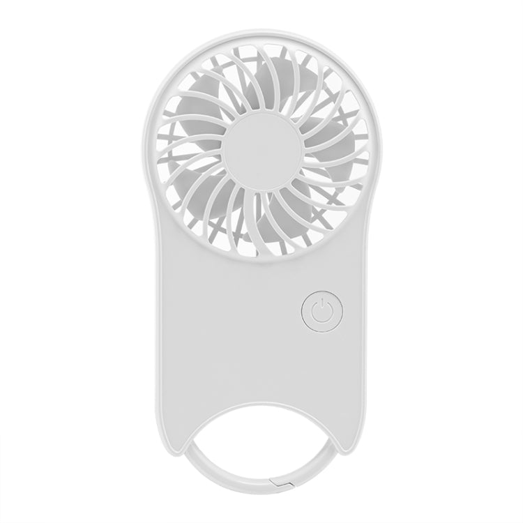 F12 3 Wind Speed Outdoor Summer Cooling Fan Hanging Buckle Mini Handheld Fan(White) - Electric Fans by PMC TechLife | Online Shopping South Africa | PMC TechLife | Buy Now Pay Later Mobicred