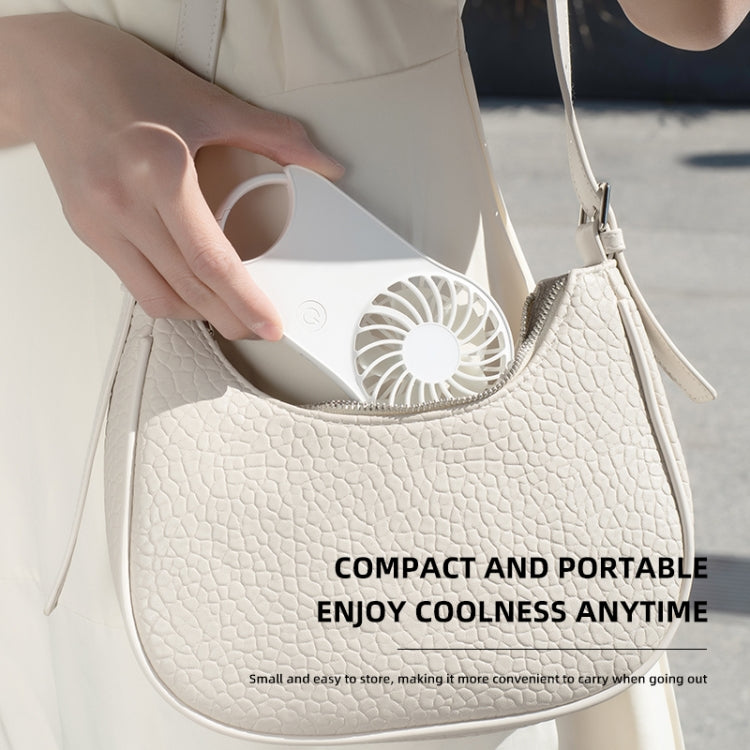 F12 3 Wind Speed Outdoor Summer Cooling Fan Hanging Buckle Mini Handheld Fan(Pink) - Electric Fans by PMC TechLife | Online Shopping South Africa | PMC TechLife | Buy Now Pay Later Mobicred