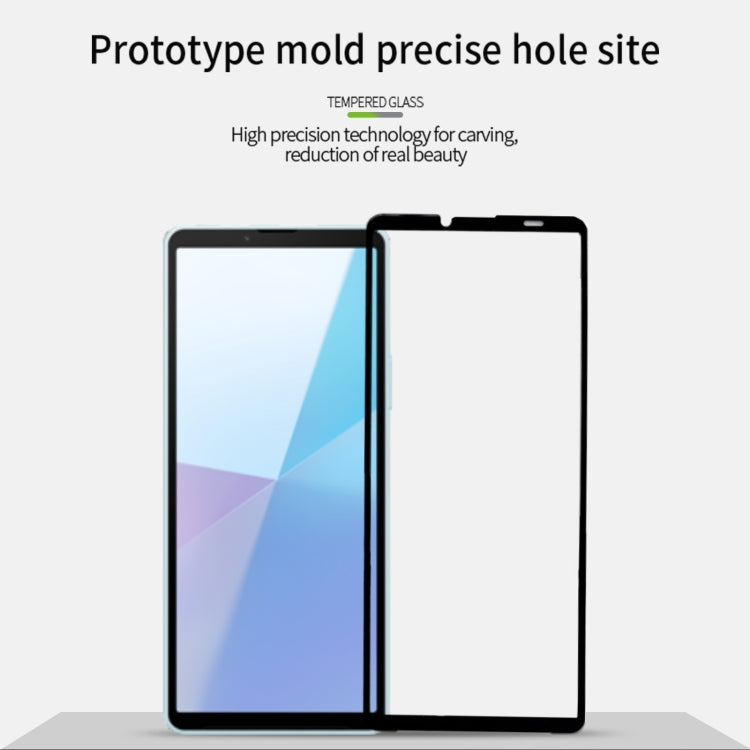 For Sony Xperia 10 VI MOFI 9H 2.5D Full Screen Tempered Glass Film(Black) - free shipping - PMC TechLife - Order now!