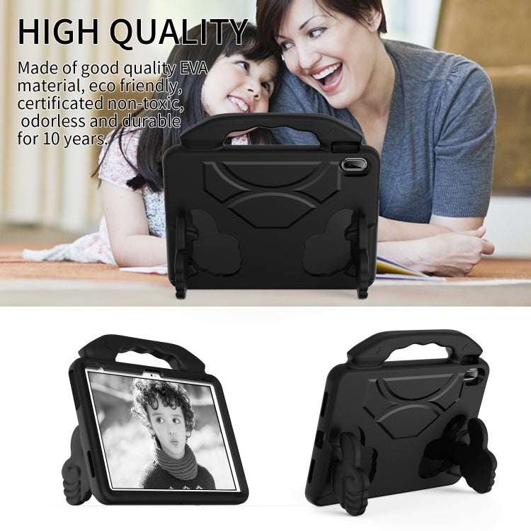For iPad Air 11 2025 / 2024 Children EVA Shockproof Tablet Case with Thumb Bracket(Black) - iPad Air 11 2025 / 2024 Cases by PMC TechLife | Online Shopping South Africa | PMC TechLife | Buy Now Pay Later Mobicred