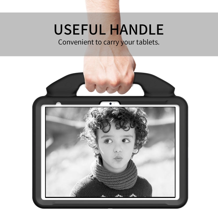 For iPad Air 11 2025 / 2024 Children EVA Shockproof Tablet Case with Thumb Bracket(Black) - iPad Air 11 2025 / 2024 Cases by PMC TechLife | Online Shopping South Africa | PMC TechLife | Buy Now Pay Later Mobicred