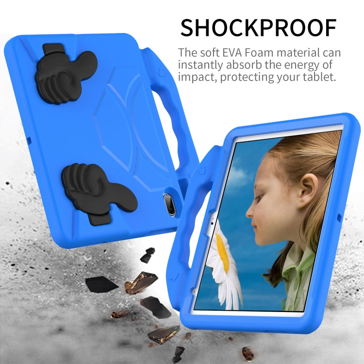 For iPad Air 11 2025 / 2024 Children EVA Shockproof Tablet Case with Thumb Bracket(Blue) - iPad Air 11 2025 / 2024 Cases by PMC TechLife | Online Shopping South Africa | PMC TechLife | Buy Now Pay Later Mobicred