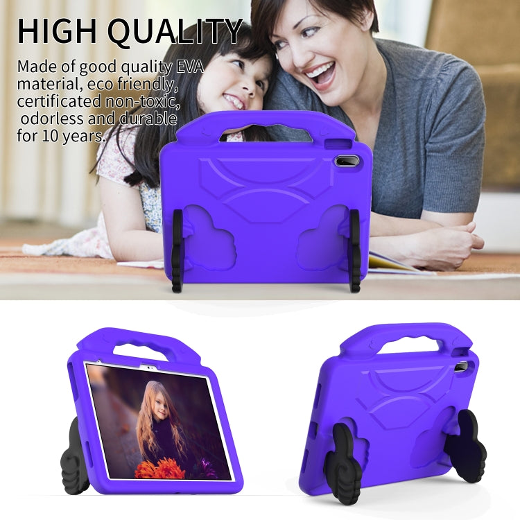 For iPad Air 11 2025 / 2024 Children EVA Shockproof Tablet Case with Thumb Bracket(Purple) - free shipping - PMC TechLife - Order now!