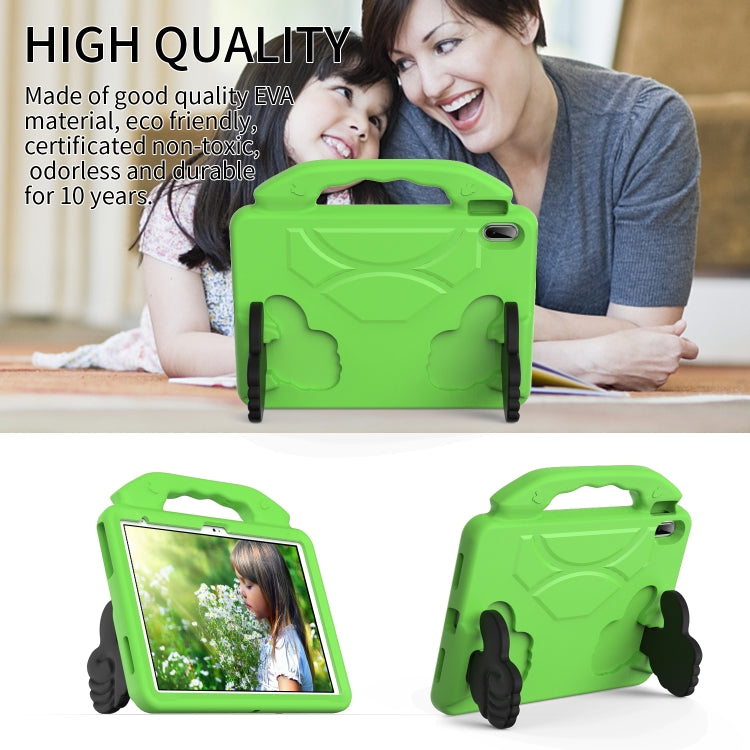 For iPad Air 11 2025 / 2024 Children EVA Shockproof Tablet Case with Thumb Bracket(Green) - iPad Air 11 2025 / 2024 Cases by PMC TechLife | Online Shopping South Africa | PMC TechLife | Buy Now Pay Later Mobicred