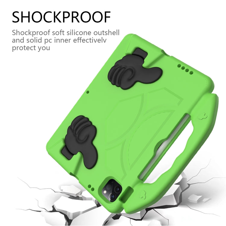 For iPad Pro 11 2024 Children EVA Shockproof Tablet Case with Thumb Bracket(Green) - iPad Pro 11 2024 Cases by PMC TechLife | Online Shopping South Africa | PMC TechLife | Buy Now Pay Later Mobicred