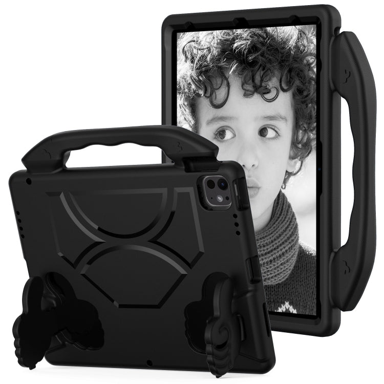 For iPad Pro 13 2024 Children EVA Shockproof Tablet Case with Thumb Bracket(Black) - iPad Pro 13 2024 Cases by PMC TechLife | Online Shopping South Africa | PMC TechLife | Buy Now Pay Later Mobicred