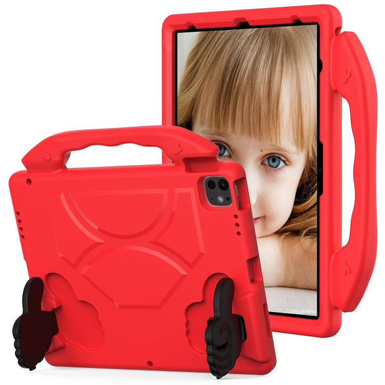 For iPad Pro 13 2024 Children EVA Shockproof Tablet Case with Thumb Bracket(Red) - iPad Pro 13 2024 Cases by PMC TechLife | Online Shopping South Africa | PMC TechLife | Buy Now Pay Later Mobicred