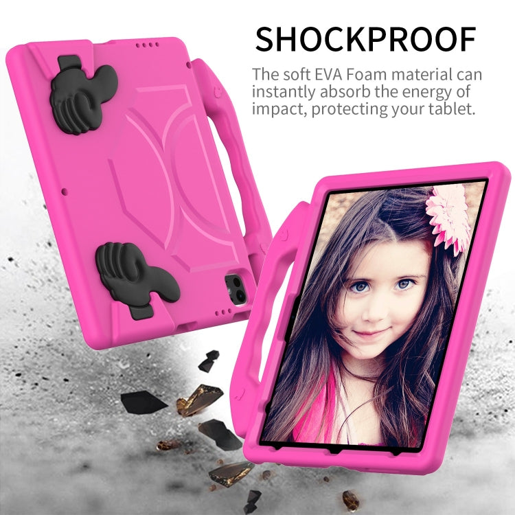 For iPad Pro 13 2024 Children EVA Shockproof Tablet Case with Thumb Bracket(RoseRed) - iPad Pro 13 2024 Cases by PMC TechLife | Online Shopping South Africa | PMC TechLife | Buy Now Pay Later Mobicred