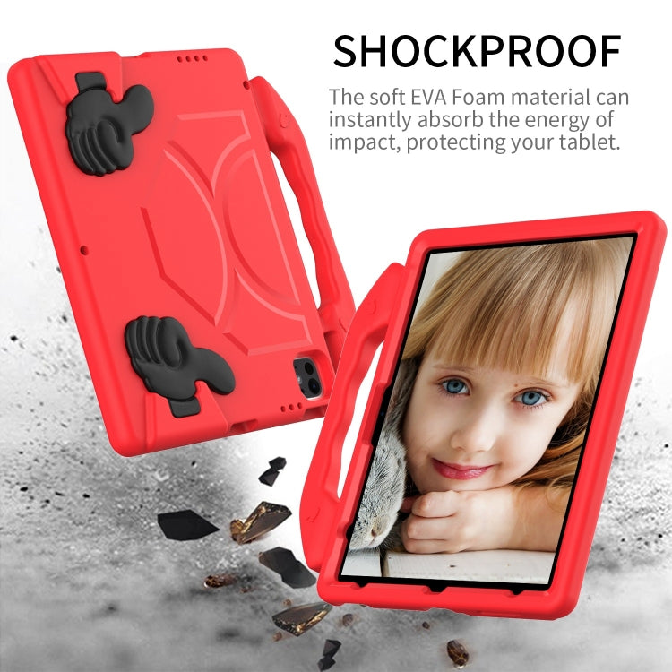 For iPad Air 13 2025 / 2024 Children EVA Shockproof Tablet Case with Thumb Bracket(Red) - iPad Air 13 2025 / 2024 Cases by PMC TechLife | Online Shopping South Africa | PMC TechLife | Buy Now Pay Later Mobicred