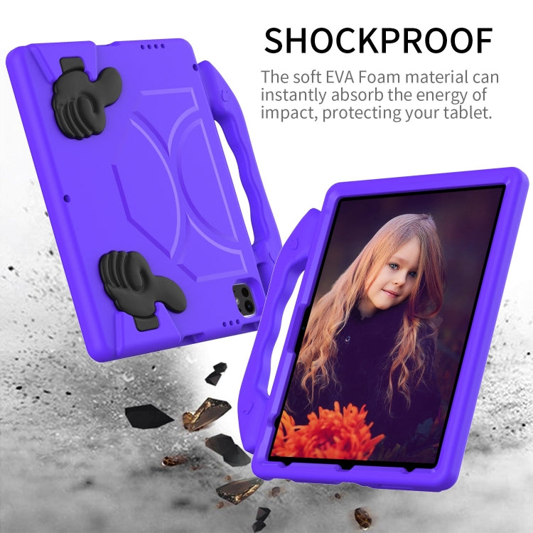 For iPad Air 13 2025 / 2024 Children EVA Shockproof Tablet Case with Thumb Bracket(Purple) - free shipping - PMC TechLife - Order now!