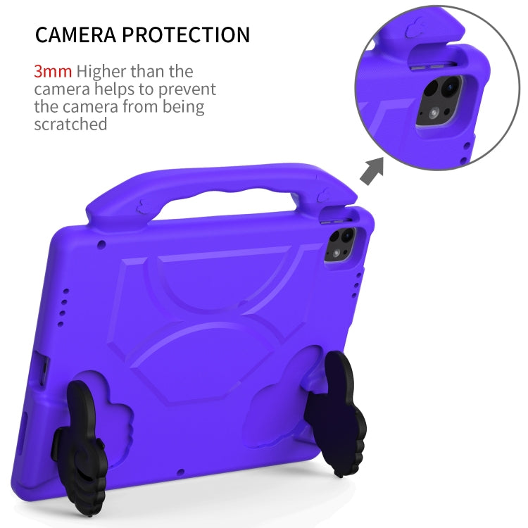 For iPad Air 13 2025 / 2024 Children EVA Shockproof Tablet Case with Thumb Bracket(Purple) - free shipping - PMC TechLife - Order now!