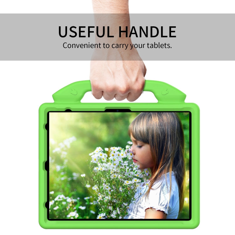 For iPad Air 13 2025 / 2024 Children EVA Shockproof Tablet Case with Thumb Bracket(Green) - iPad Air 13 2025 / 2024 Cases by PMC TechLife | Online Shopping South Africa | PMC TechLife | Buy Now Pay Later Mobicred