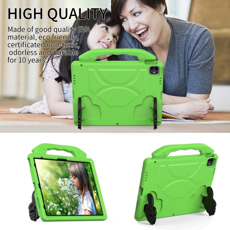 For iPad Air 13 2025 / 2024 Children EVA Shockproof Tablet Case with Thumb Bracket(Green) - iPad Air 13 2025 / 2024 Cases by PMC TechLife | Online Shopping South Africa | PMC TechLife | Buy Now Pay Later Mobicred
