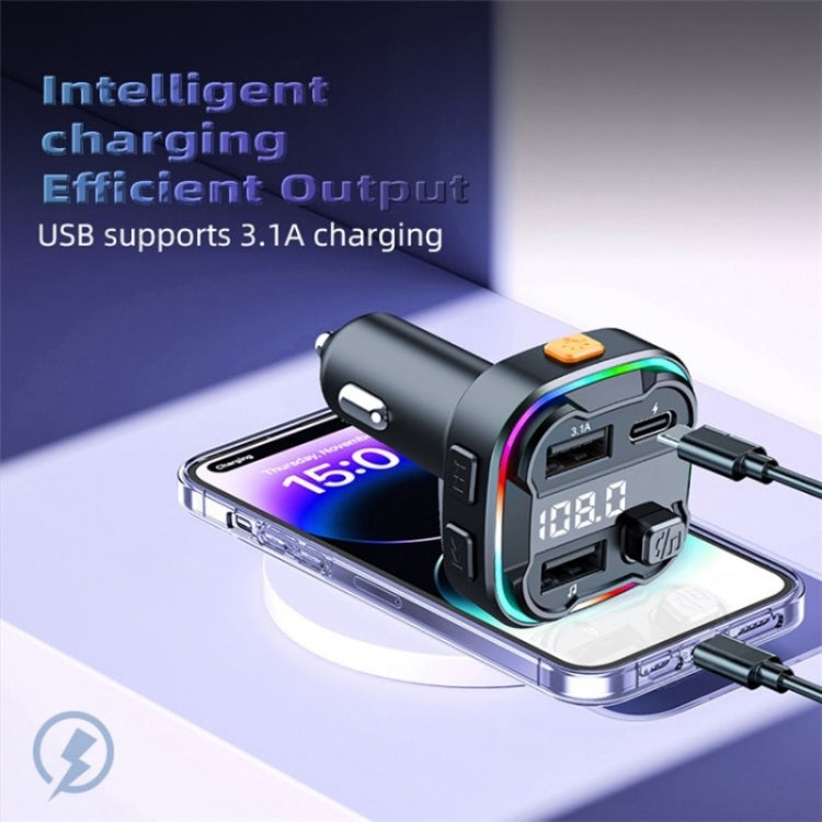 C3 Dual USB Car Charger Bluetooth Hands-free Call Adapter FM Transmitter Car MP3 Music Player - Car Charger by PMC TechLife | Online Shopping South Africa | PMC TechLife | Buy Now Pay Later Mobicred