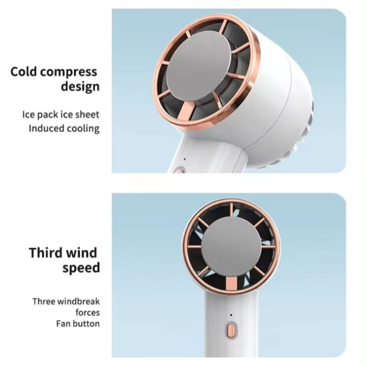 CL02 Outdoor Summer Cooler Cooling Effect Handheld Fan USB Semiconductor Fan(Pink) - Electric Fans by PMC TechLife | Online Shopping South Africa | PMC TechLife | Buy Now Pay Later Mobicred