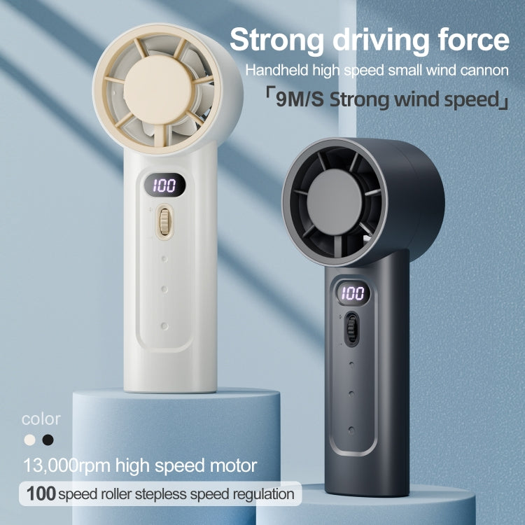 FC1 100 Wind Speed Levels Summer Cooler Desktop Fan Turbine Handheld Fan(White) - Electric Fans by PMC TechLife | Online Shopping South Africa | PMC TechLife | Buy Now Pay Later Mobicred