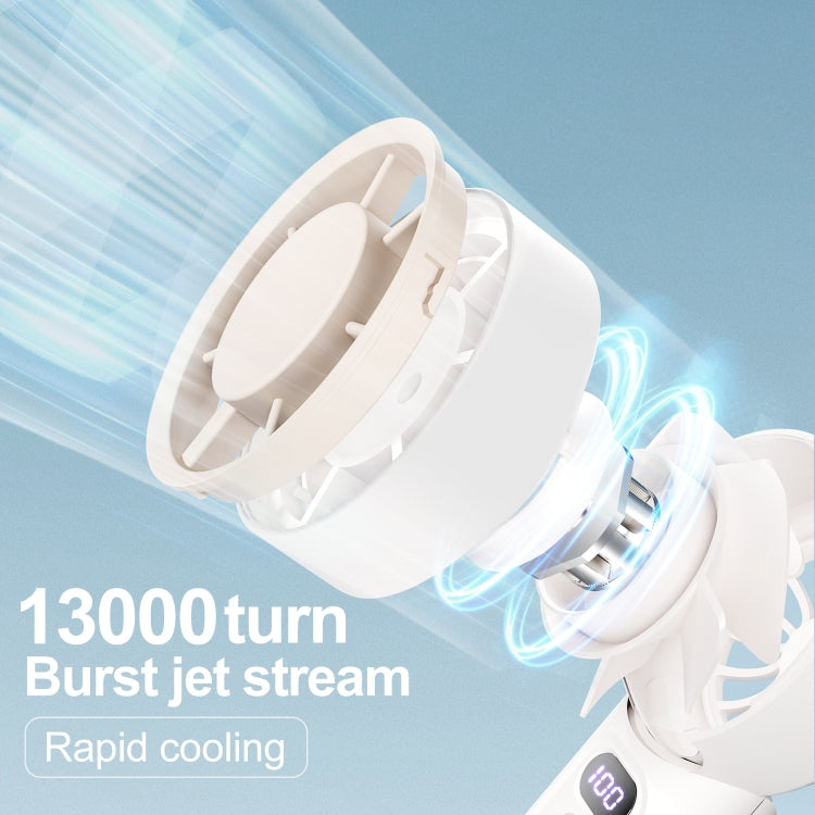FC1 100 Wind Speed Levels Summer Cooler Desktop Fan Turbine Handheld Fan(Black) - Electric Fans by PMC TechLife | Online Shopping South Africa | PMC TechLife | Buy Now Pay Later Mobicred