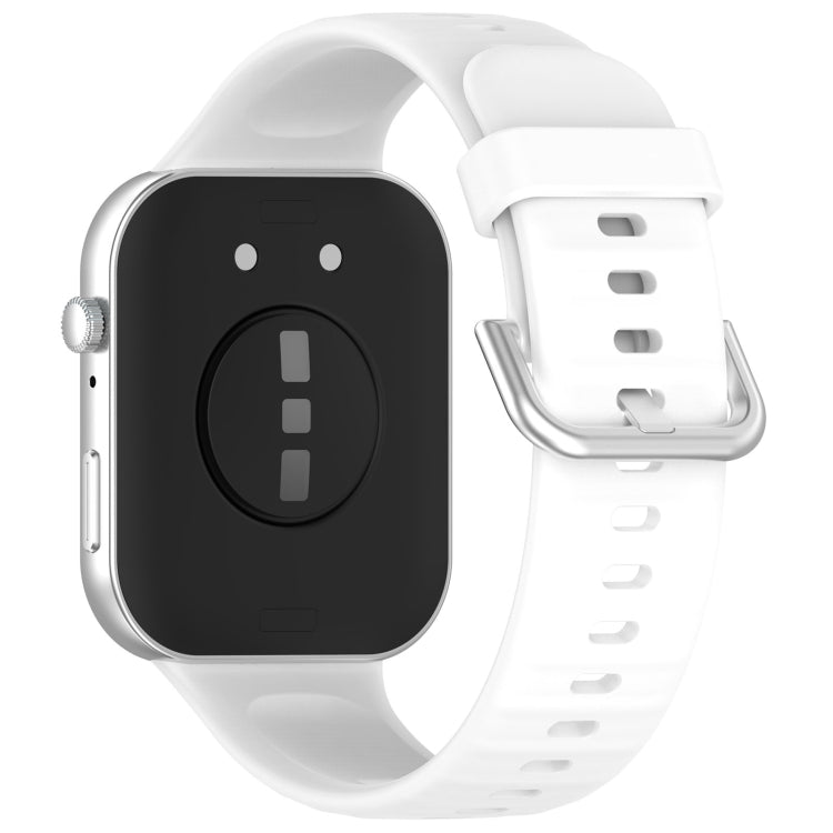 For Huawei Watch Fit3 Silicone Soft Watch Band + Clear Watch Protective Case Set(White) - Watch Bands by PMC TechLife | Online Shopping South Africa | PMC TechLife | Buy Now Pay Later Mobicred