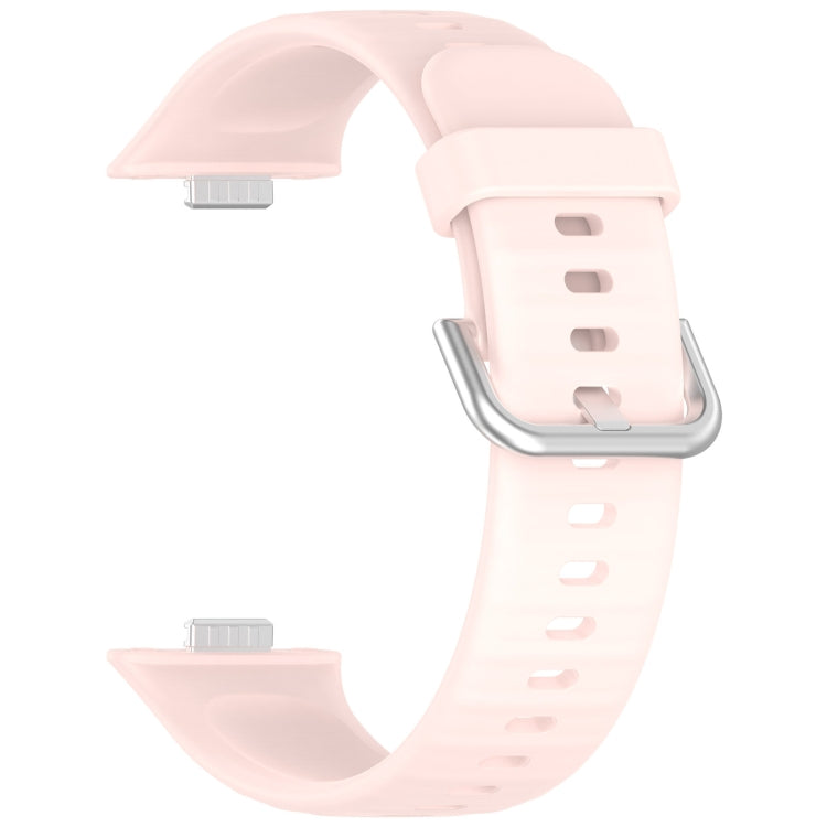For Huawei Watch Fit3 Silicone Soft Watch Band + Clear Watch Protective Case Set(Pink) - free shipping - PMc TechLife - Order now!
