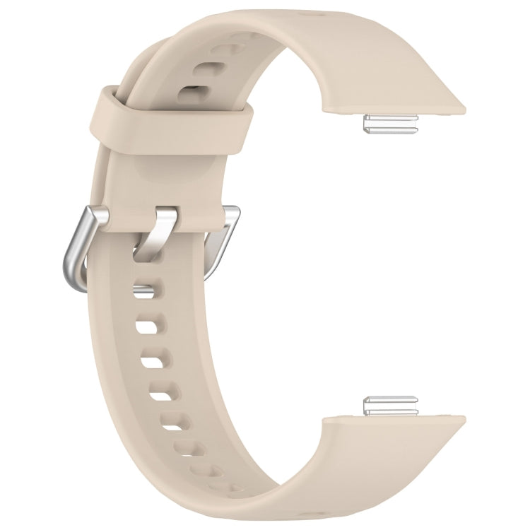 For Huawei Watch Fit3 Silicone Soft Watch Band + Clear Watch Protective Case Set(Ivory White) - free shipping - PMc TechLife - Order now!