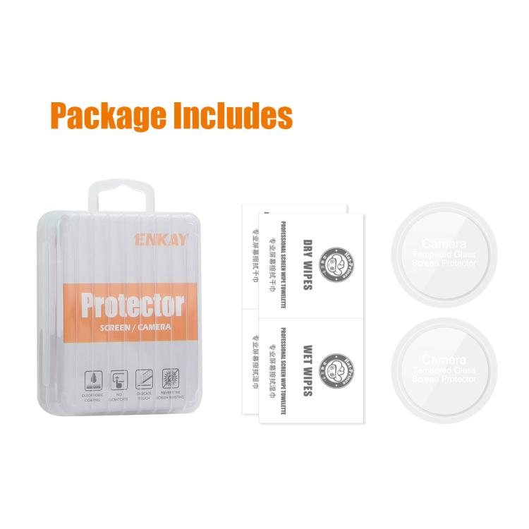 For Garmin Instinct E 40mm 2pcs ENKAY Hat-Prince 0.2mm 9H Tempered Glass Screen Protector Watch Film - free shipping - PMC TechLife - Order now!