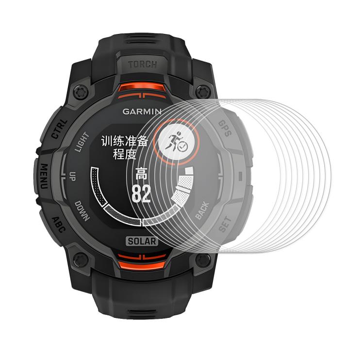 For Garmin Instinct 3 AMOLED / Solar 45mm 10pcs ENKAY Hat-Prince 0.2mm 9H Tempered Glass Screen Protector Watch Film - free shipping - PMC TechLife - Order now!