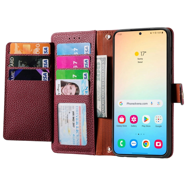 For Samsung Galaxy S25+ 5G Love Zipper Lanyard Leather Phone Case(Red) - Galaxy S25+ 5G Cases by PMC TechLife | Online Shopping South Africa | PMC TechLife | Buy Now Pay Later Mobicred