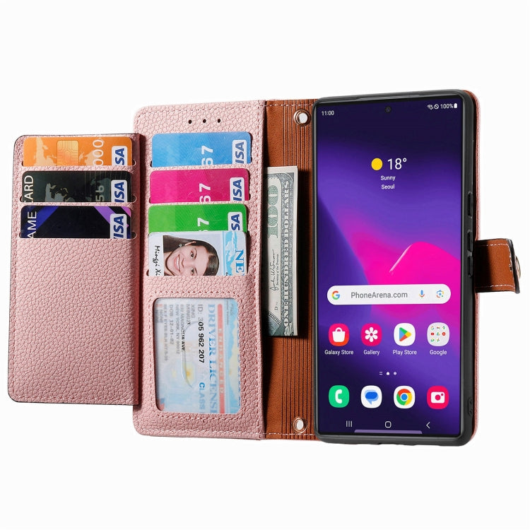 For Samsung Galaxy S25 Ultra 5G Love Zipper Lanyard Leather Phone Case(Pink) - Galaxy S25 Ultra 5G Cases by PMC TechLife | Online Shopping South Africa | PMC TechLife | Buy Now Pay Later Mobicred