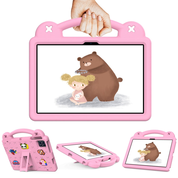 For Teclast M50 HD 10.1 / M50 Pro 10.1 2023 Handle Kickstand Children EVA Shockproof Tablet Case(Pink) - Teclast by PMC TechLife | Online Shopping South Africa | PMC TechLife | Buy Now Pay Later Mobicred