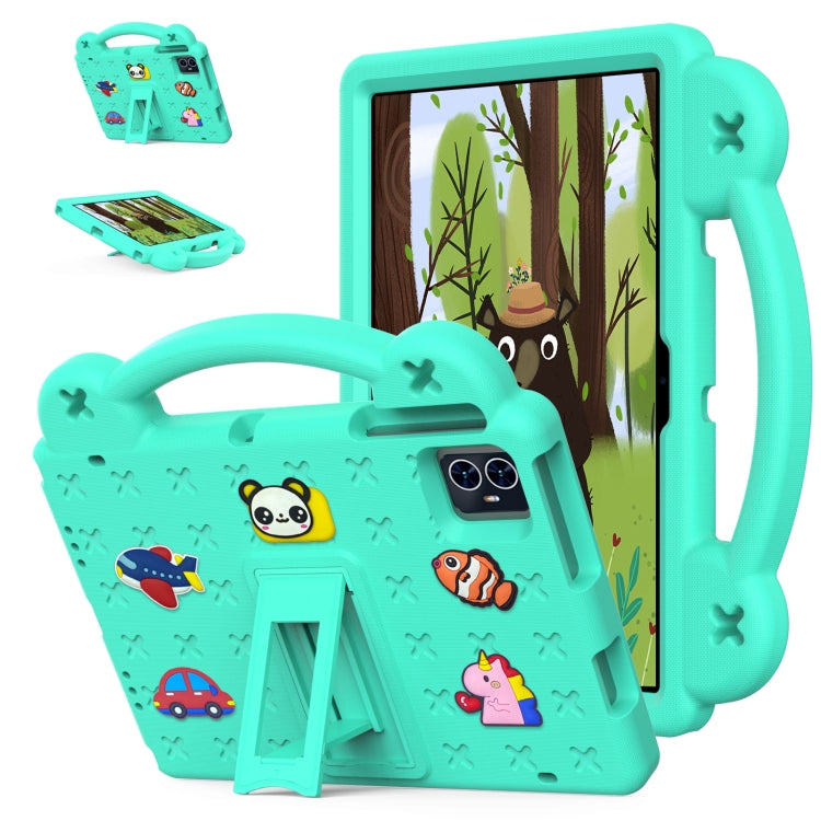 For Teclast M50 HD 10.1 / M50 Pro 10.1 2023 Handle Kickstand Children EVA Shockproof Tablet Case(Mint Green) - Teclast by PMC TechLife | Online Shopping South Africa | PMC TechLife | Buy Now Pay Later Mobicred