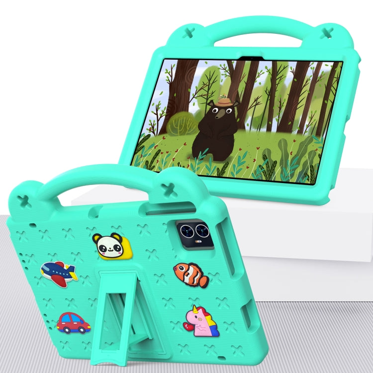 For Teclast M50 HD 10.1 / M50 Pro 10.1 2023 Handle Kickstand Children EVA Shockproof Tablet Case(Mint Green) - Teclast by PMC TechLife | Online Shopping South Africa | PMC TechLife | Buy Now Pay Later Mobicred