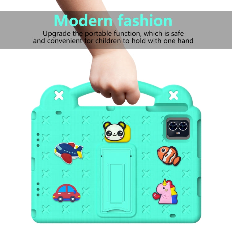 For Teclast M50 HD 10.1 / M50 Pro 10.1 2023 Handle Kickstand Children EVA Shockproof Tablet Case(Mint Green) - Teclast by PMC TechLife | Online Shopping South Africa | PMC TechLife | Buy Now Pay Later Mobicred