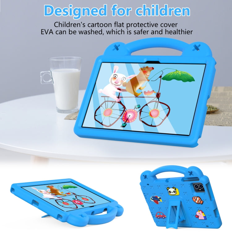 For Teclast M50 HD 10.1 / M50 Pro 10.1 2023 Handle Kickstand Children EVA Shockproof Tablet Case(Sky Blue) - Teclast by PMC TechLife | Online Shopping South Africa | PMC TechLife | Buy Now Pay Later Mobicred