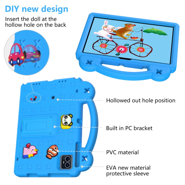 For Teclast M50 HD 10.1 / M50 Pro 10.1 2023 Handle Kickstand Children EVA Shockproof Tablet Case(Sky Blue) - Teclast by PMC TechLife | Online Shopping South Africa | PMC TechLife | Buy Now Pay Later Mobicred