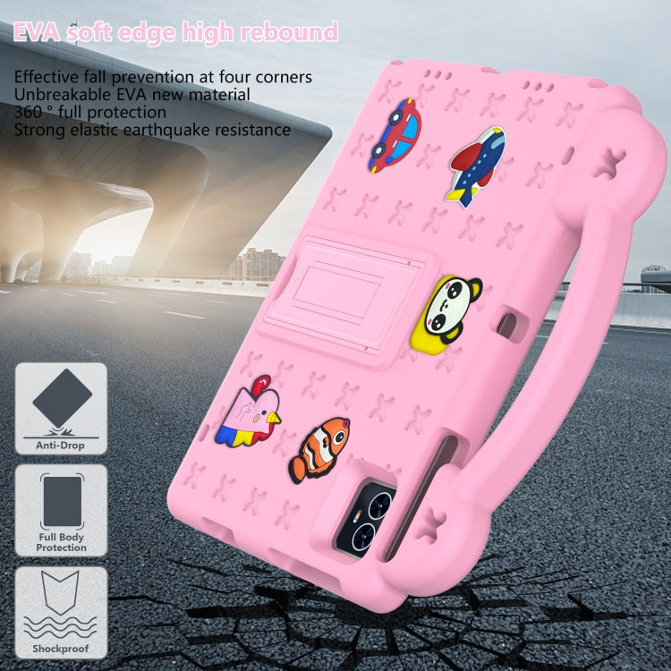 For Blackview Tab 80 10.1 2023 Handle Kickstand Children EVA Shockproof Tablet Case(Pink) - Others by PMC TechLife | Online Shopping South Africa | PMC TechLife | Buy Now Pay Later Mobicred