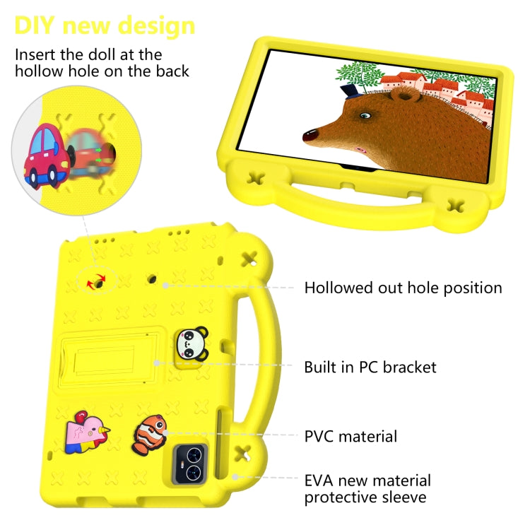 For Blackview Tab 80 10.1 2023 Handle Kickstand Children EVA Shockproof Tablet Case(Yellow) - Others by PMC TechLife | Online Shopping South Africa | PMC TechLife | Buy Now Pay Later Mobicred