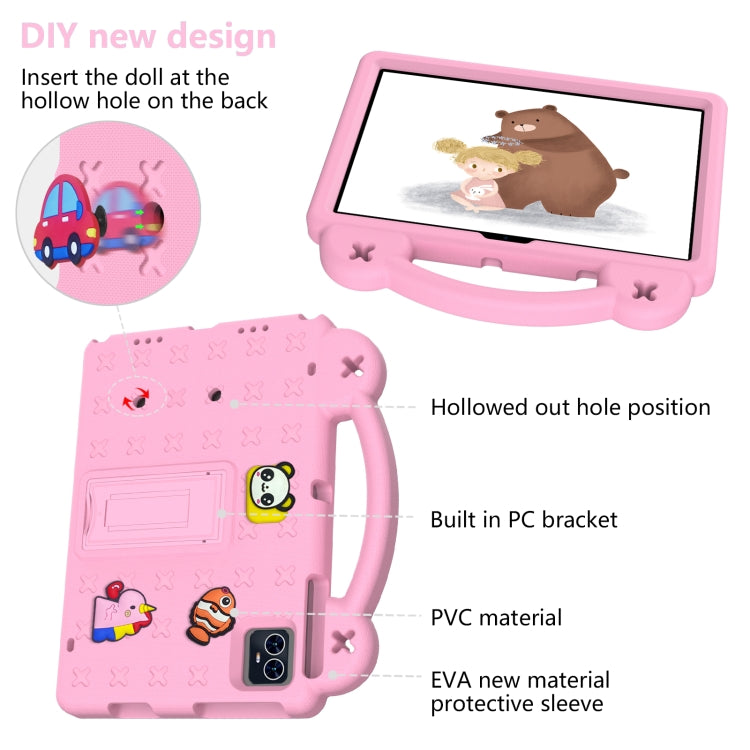 For Walmart ONN 10.1 Gen4 2024 Handle Kickstand Children EVA Shockproof Tablet Case(Pink) - Others by PMC Jewellery | Online Shopping South Africa | PMC Jewellery | Buy Now Pay Later Mobicred
