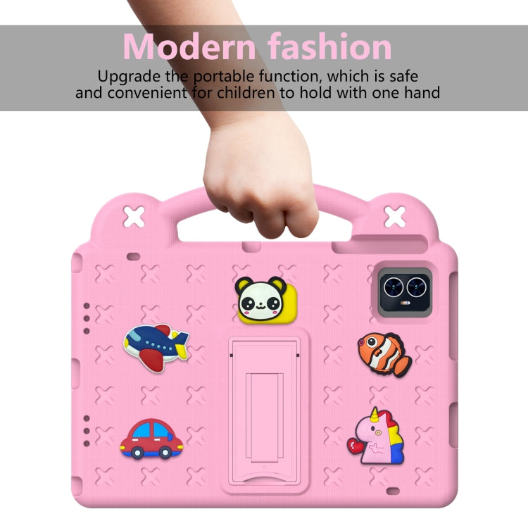 For Walmart ONN 10.1 Gen4 2024 Handle Kickstand Children EVA Shockproof Tablet Case(Pink) - Others by PMC Jewellery | Online Shopping South Africa | PMC Jewellery | Buy Now Pay Later Mobicred