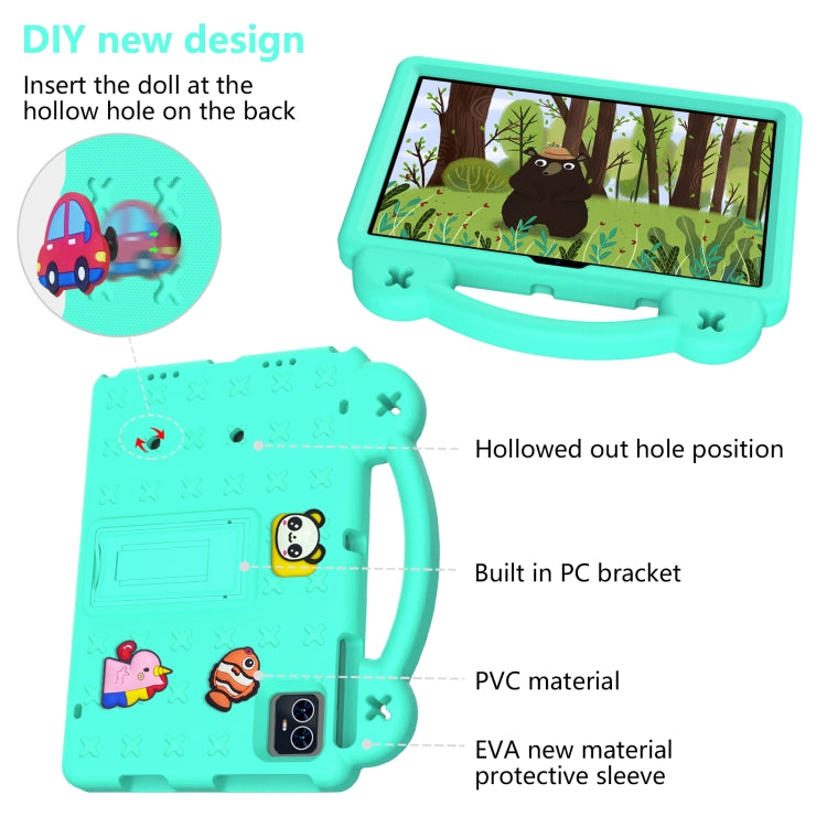 For Walmart ONN 10.1 Gen4 2024 Handle Kickstand Children EVA Shockproof Tablet Case(Mint Green) - Others by PMC TechLife | Online Shopping South Africa | PMC TechLife | Buy Now Pay Later Mobicred