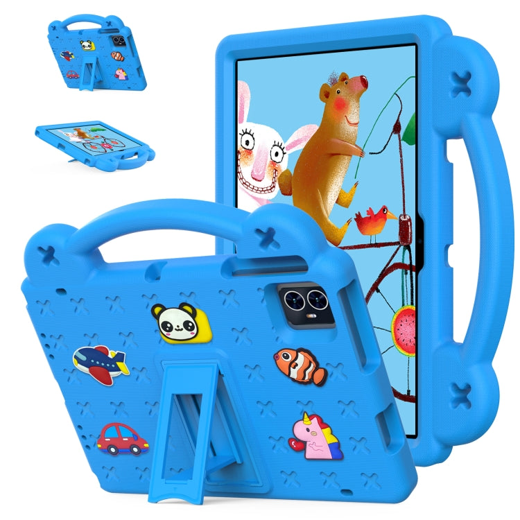 For Walmart ONN 10.1 Gen4 2024 Handle Kickstand Children EVA Shockproof Tablet Case(Sky Blue) - Others by PMC TechLife | Online Shopping South Africa | PMC TechLife | Buy Now Pay Later Mobicred