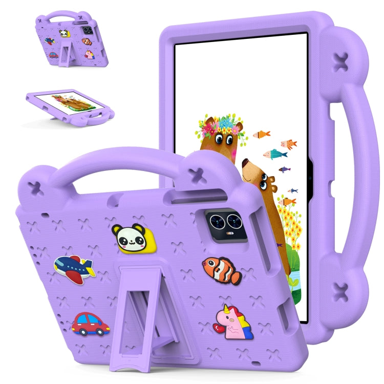 For Walmart ONN 10.1 Gen4 2024 Handle Kickstand Children EVA Shockproof Tablet Case(Light Purple) - Others by PMC TechLife | Online Shopping South Africa | PMC TechLife | Buy Now Pay Later Mobicred