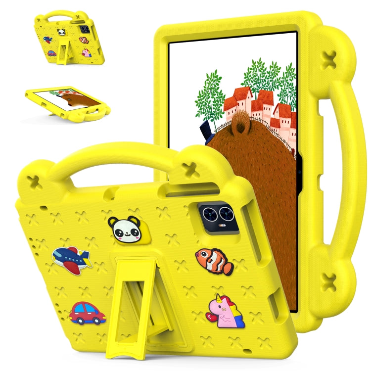 For Walmart ONN 10.1 Gen4 2024 Handle Kickstand Children EVA Shockproof Tablet Case(Yellow) - Others by PMC TechLife | Online Shopping South Africa | PMC TechLife | Buy Now Pay Later Mobicred