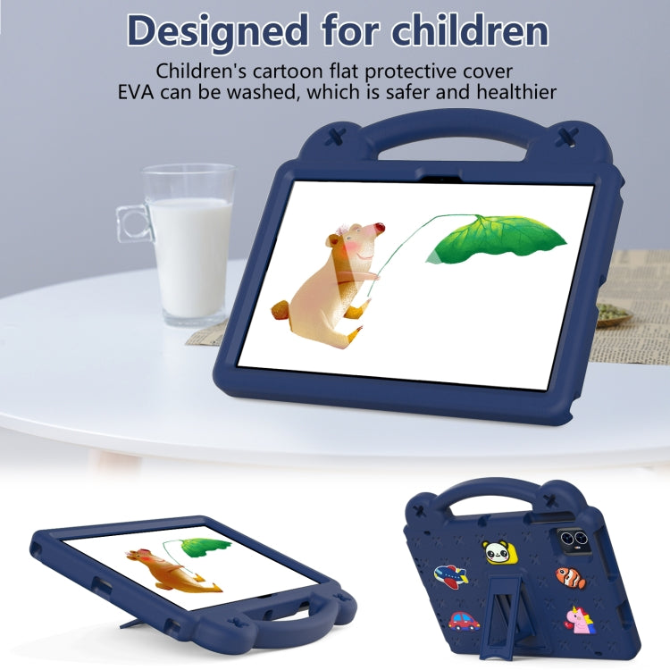 For Walmart ONN 10.1 Gen4 2024 Handle Kickstand Children EVA Shockproof Tablet Case(Navy Blue) - Others by PMC TechLife | Online Shopping South Africa | PMC TechLife | Buy Now Pay Later Mobicred
