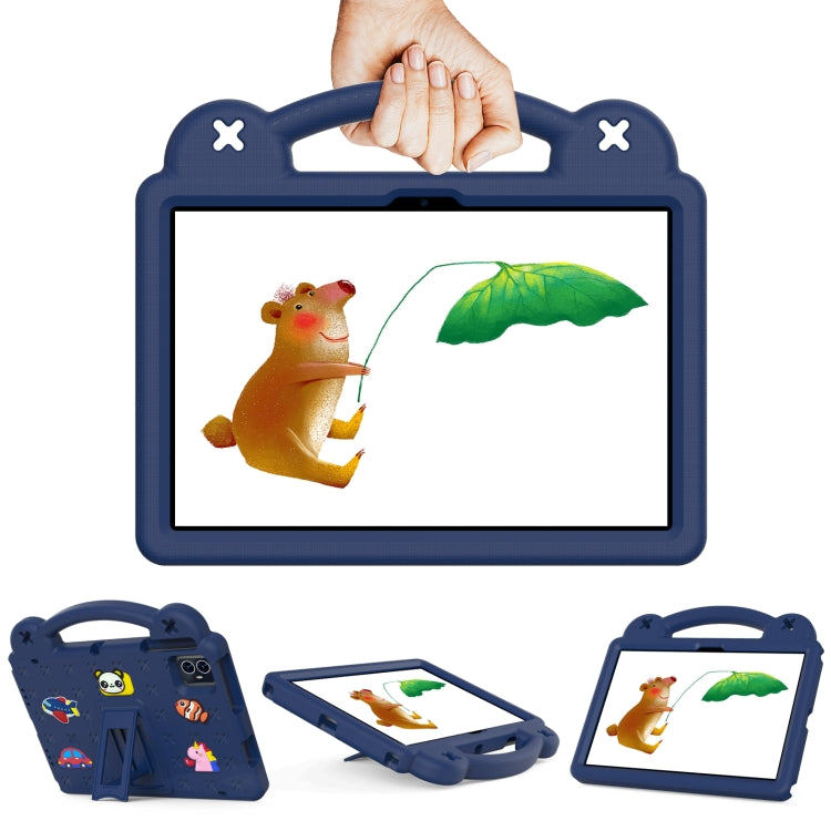 For Walmart ONN 10.1 Gen4 2024 Handle Kickstand Children EVA Shockproof Tablet Case(Navy Blue) - Others by PMC TechLife | Online Shopping South Africa | PMC TechLife | Buy Now Pay Later Mobicred