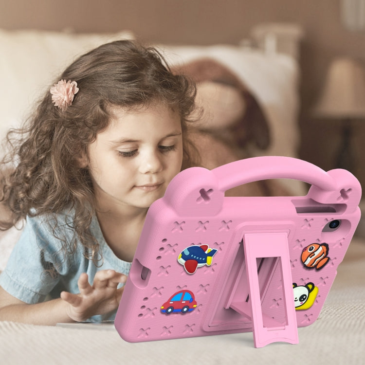 For Walmart Onn 7.0 Gen4 2024 Handle Kickstand Children EVA Shockproof Tablet Case(Pink) - Others by PMC TechLife | Online Shopping South Africa | PMC TechLife | Buy Now Pay Later Mobicred
