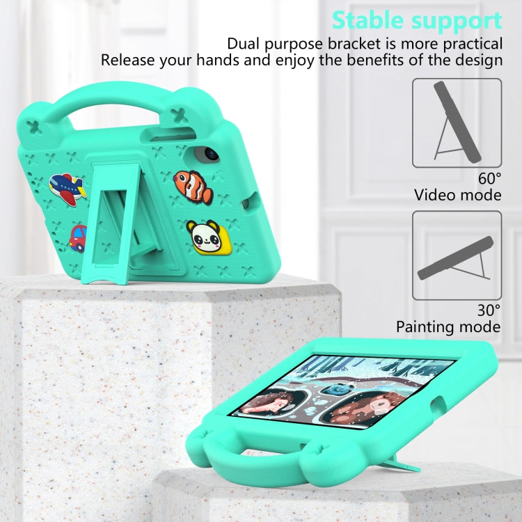 For Walmart Onn 7.0 Gen4 2024 Handle Kickstand Children EVA Shockproof Tablet Case(Mint Green) - Others by PMC TechLife | Online Shopping South Africa | PMC TechLife | Buy Now Pay Later Mobicred