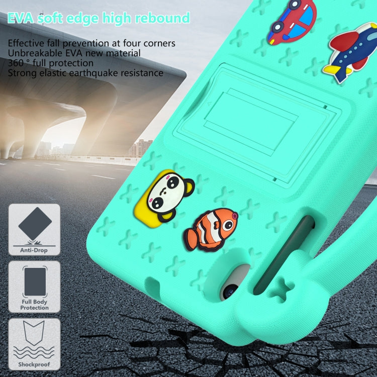 For Walmart Onn 7.0 Gen4 2024 Handle Kickstand Children EVA Shockproof Tablet Case(Mint Green) - Others by PMC TechLife | Online Shopping South Africa | PMC TechLife | Buy Now Pay Later Mobicred