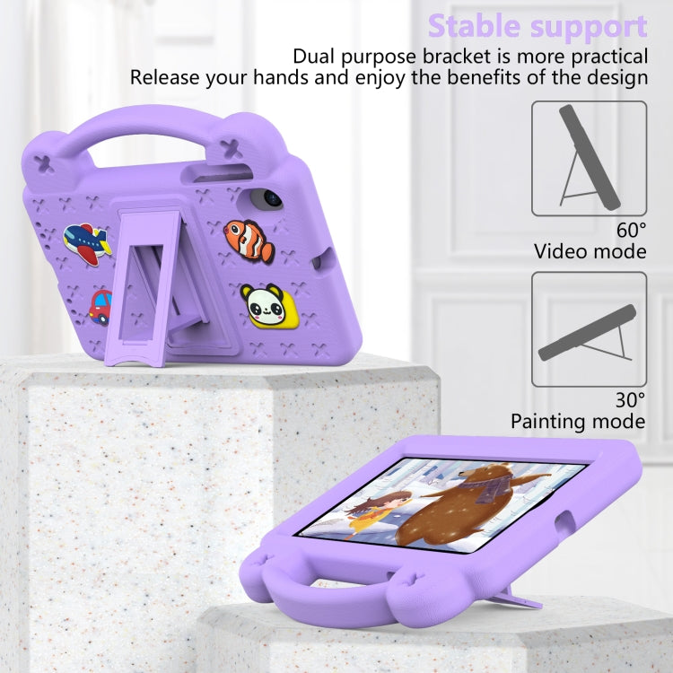 For Walmart Onn 7.0 Gen4 2024 Handle Kickstand Children EVA Shockproof Tablet Case(Light Purple) - Others by PMC TechLife | Online Shopping South Africa | PMC TechLife | Buy Now Pay Later Mobicred