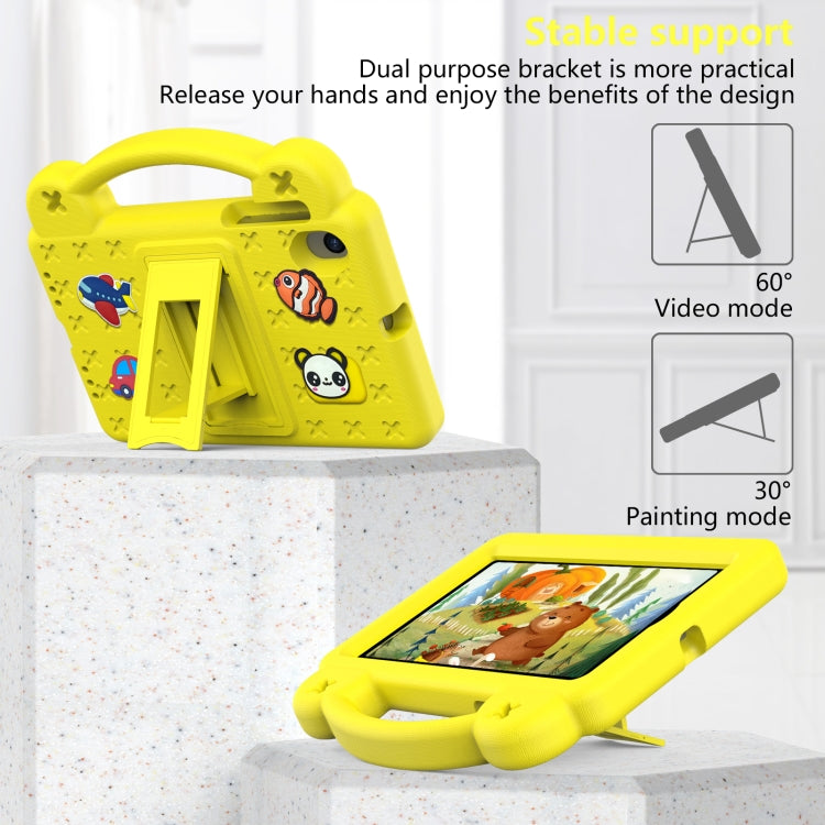 For Walmart Onn 7.0 Gen4 2024 Handle Kickstand Children EVA Shockproof Tablet Case(Yellow) - Others by PMC TechLife | Online Shopping South Africa | PMC TechLife | Buy Now Pay Later Mobicred